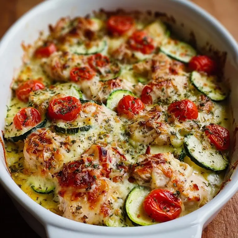 Best Mediterranean Chicken Zucchini Bake Recipe