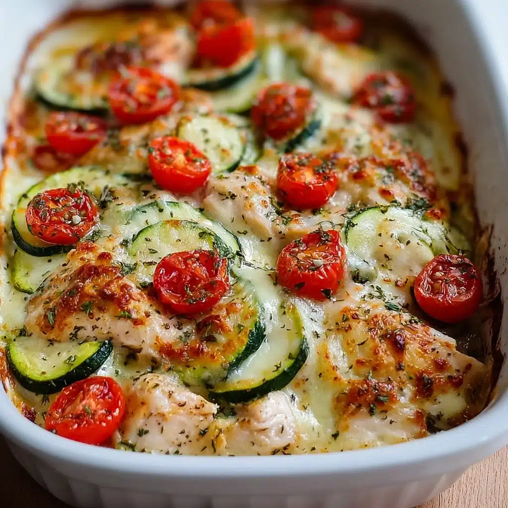 Best Mediterranean Chicken Zucchini Bake Recipe - Recipe Image