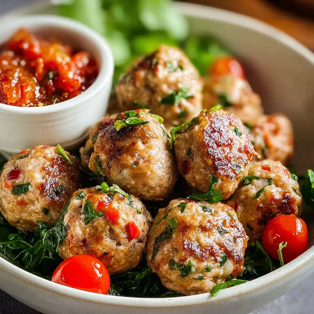 Mediterranean Chicken Meatballs Recipe - Recipe Image