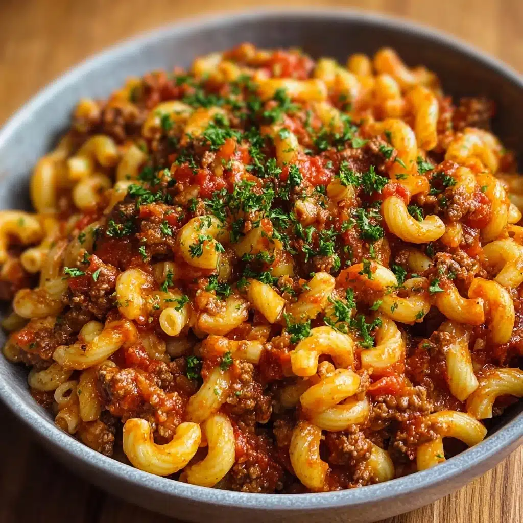 Classic Goulash with Ground Beef and Elbow Pasta Recipe - Recipe Image