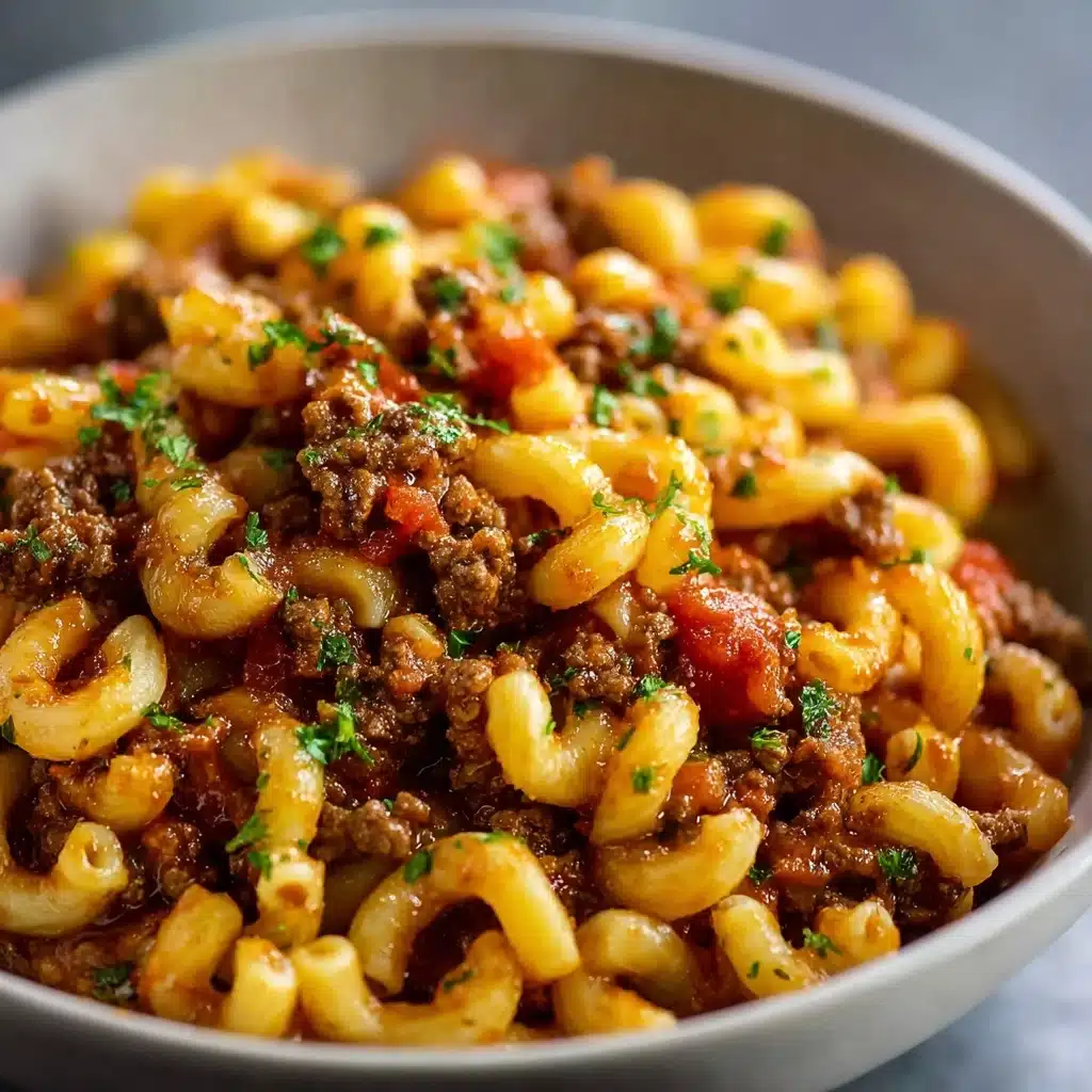 Classic Goulash with Ground Beef and Elbow Pasta Recipe - Recipe Image