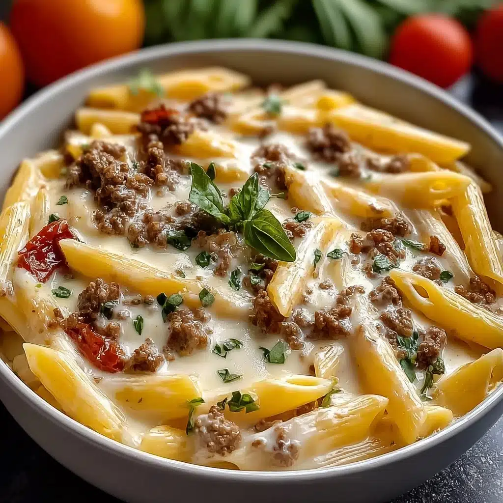 Creamy Rotel Pasta with Ground Beef Recipe - Recipe Image