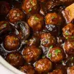 Slow Cooker Salisbury Steak Meatballs Recipe