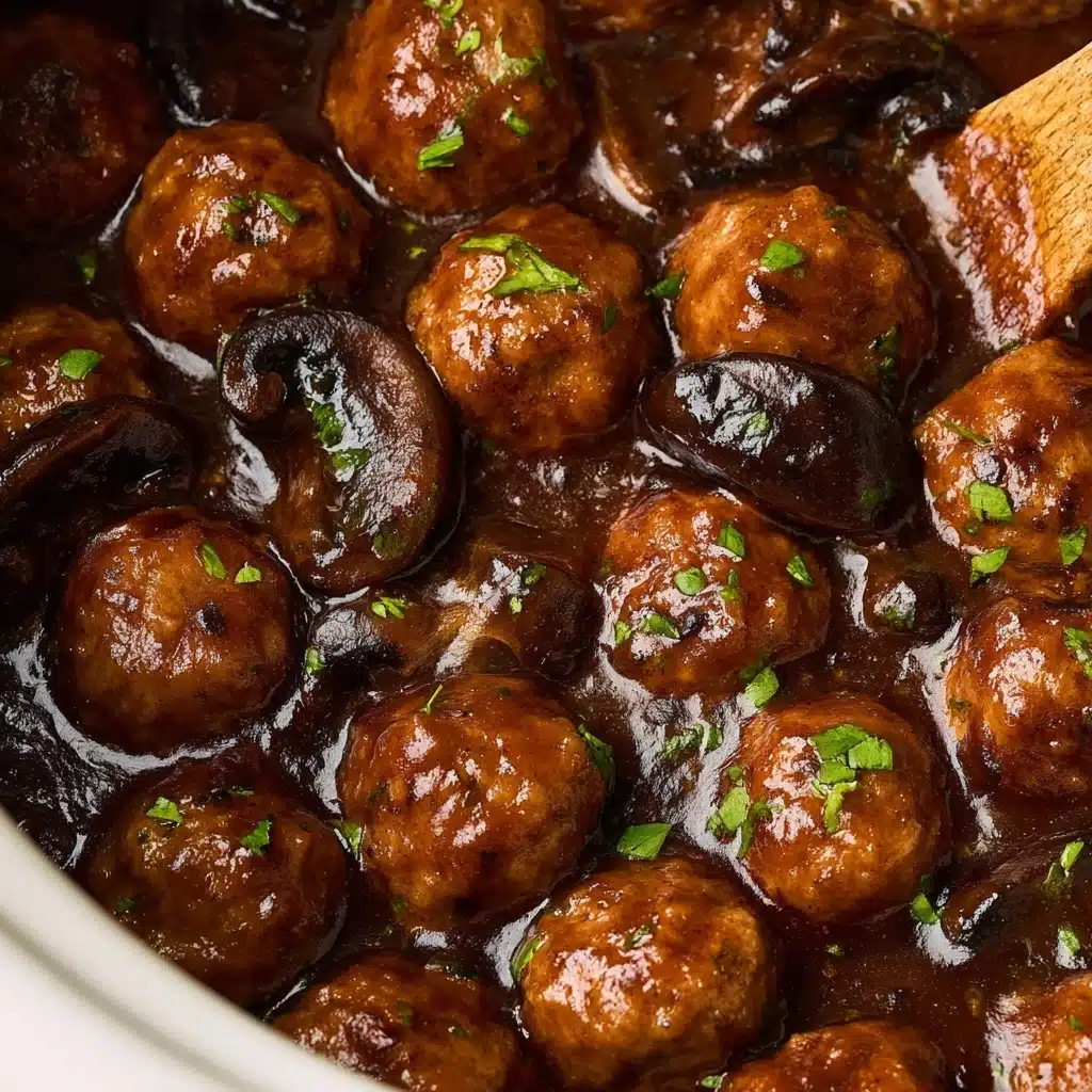 Slow Cooker Salisbury Steak Meatballs Recipe - Recipe Image