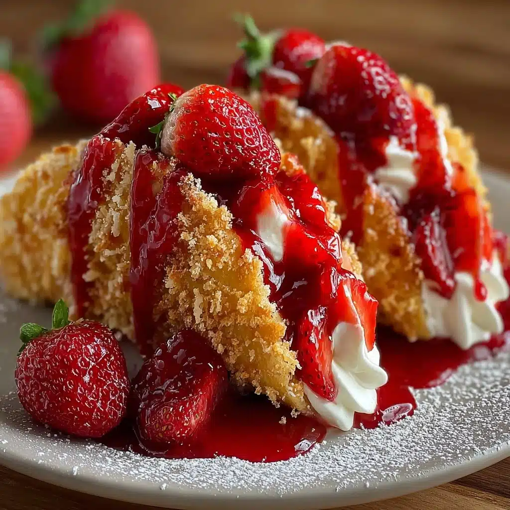 Strawberry Crunch Cheesecake Tacos Recipe - Recipe Image