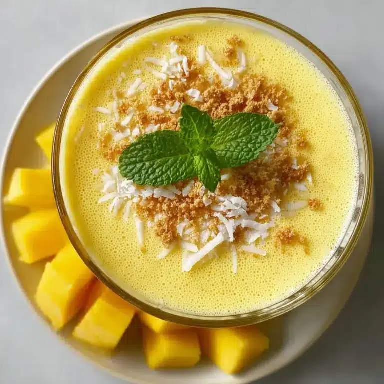 Frothy Tropical Mango Smoothie Recipe