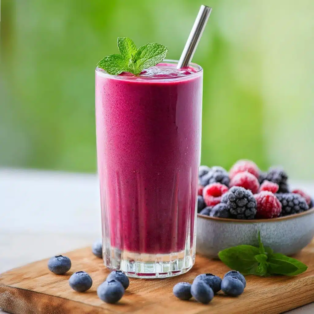 Mixed Berry Smoothie Without Yogurt Recipe - Recipe Image