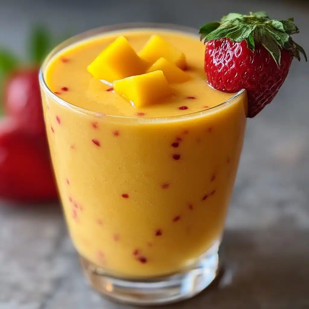 Mango Strawberry Smoothie Recipe - Recipe Image