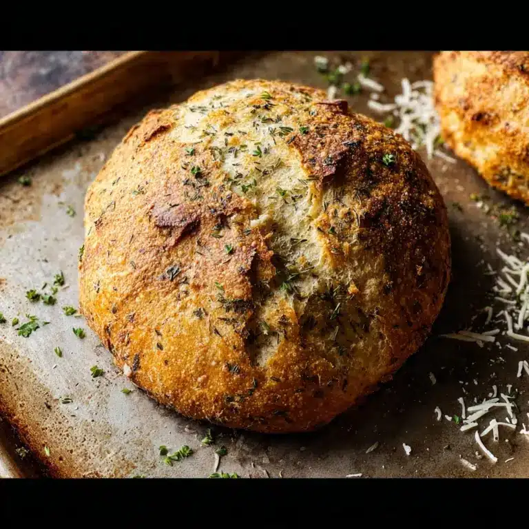 Garlic Parmesan Herb Bread Recipe