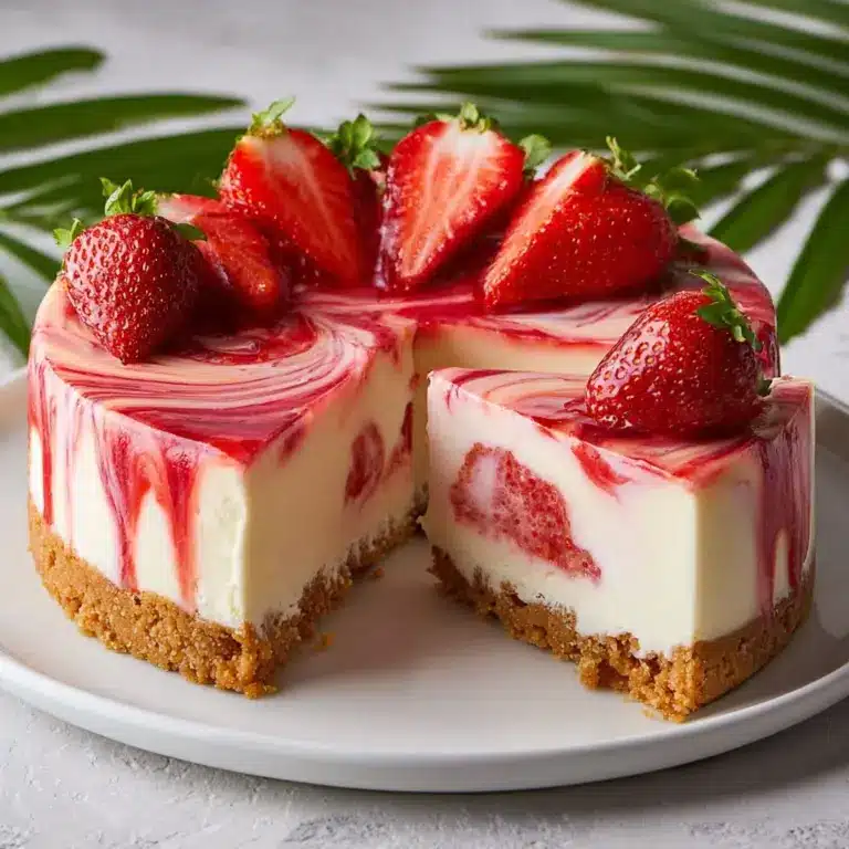 Strawberry Swirl Cheesecake Recipe