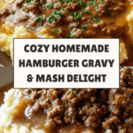 Delicious Hamburger Gravy Over Mashed Potatoes Recipe
