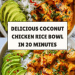 How to Make a Coconut Chicken Rice Bowl in 20 Minutes Recipe