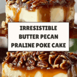 Decadent Butter Pecan Praline Poke Cake Recipe