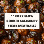 Slow Cooker Salisbury Steak Meatballs Recipe