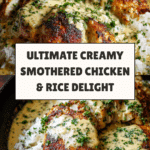 Creamy Smothered Chicken And Rice Recipe