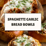 Spaghetti Garlic Bread Bowls Recipe
