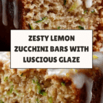 Delicious Lemon Zucchini Bars with Glaze Recipe