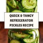 Quick Refrigerator Pickles Tangy and Flavorful Delight Recipe