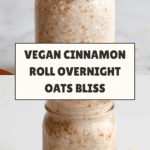 Tasty Vegan Dairy-Free Cinnamon Roll Overnight Oats Recipe