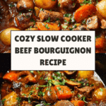 Slow Cooker Beef Bourguignon Recipe