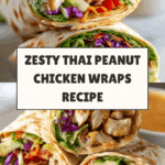Thai Peanut Chicken Wraps Recipe