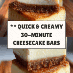 Amazing Cheesecake Bars in Just 30 Minutes Recipe