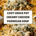 Crock Pot Creamy Chicken Parmesan Soup Recipe