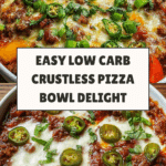 Low Carb Crustless Pizza Bowl Recipe