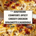 Spicy Southern Cheesy Chicken Spaghetti Casserole Recipe