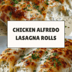 Chicken Alfredo Lasagna Rolls Recipe