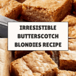 Homemade Blondie Brownies Recipe