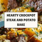 Crockpot Loaded Steak and Potato Bake Recipe