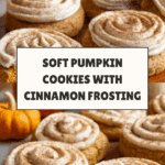 Soft Pumpkin Cookies with Cinnamon Frosting Recipe