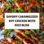 Caramelised Soy Chicken in Garlic Ginger Broth with Rice