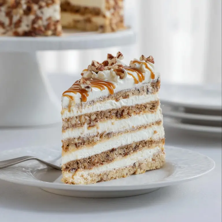Caramel Crunch Cake Recipe