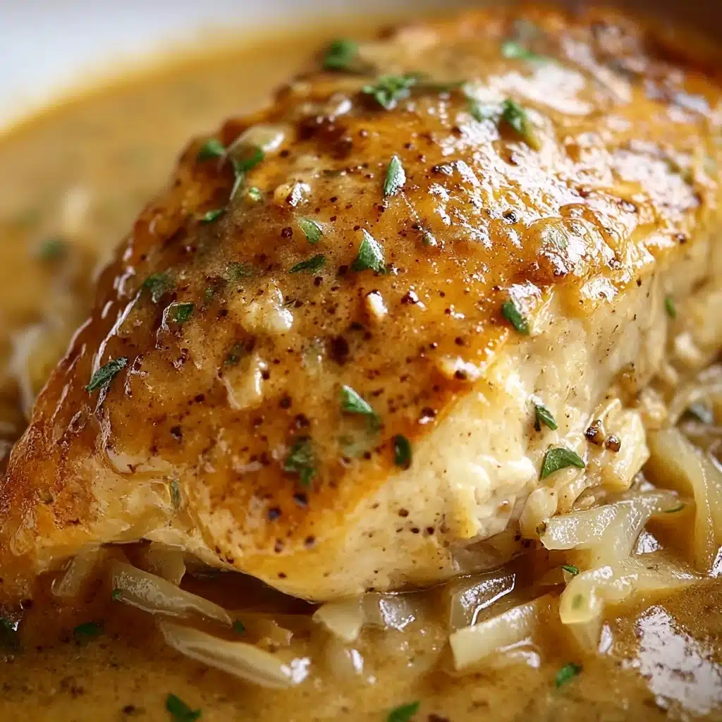 Easy Crockpot Chicken and Creamy Gravy Recipe - Recipe Image