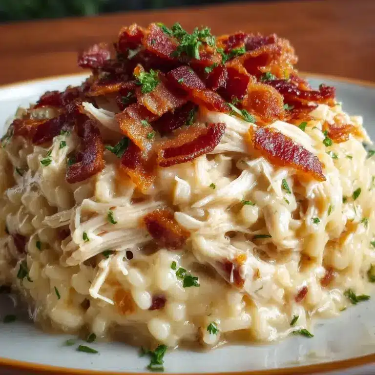 Dump-and-Bake Chicken Alfredo Rice Casserole Recipe