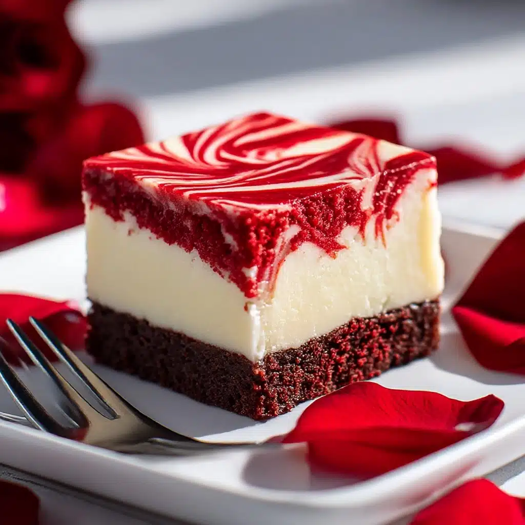 Red Velvet Cheesecake Brownies Recipe - Recipe Image
