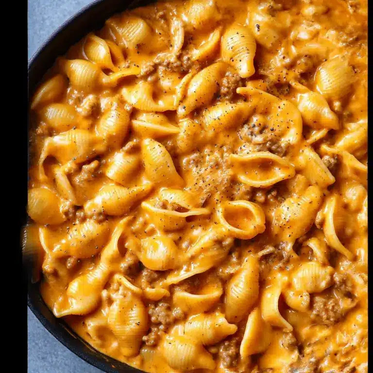 Creamy Beef and Shells Recipe