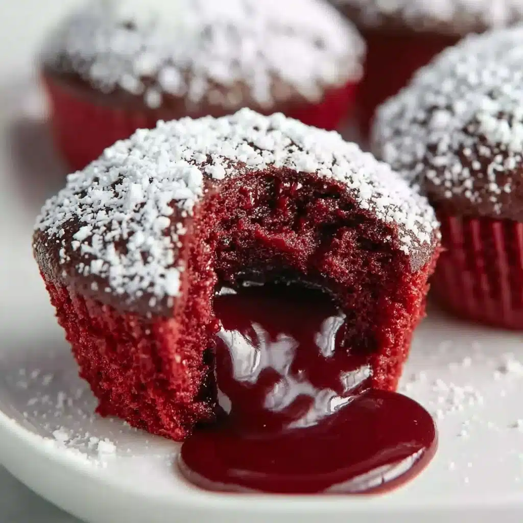 Indulge in Red Velvet Molten Lava Cupcakes Recipe