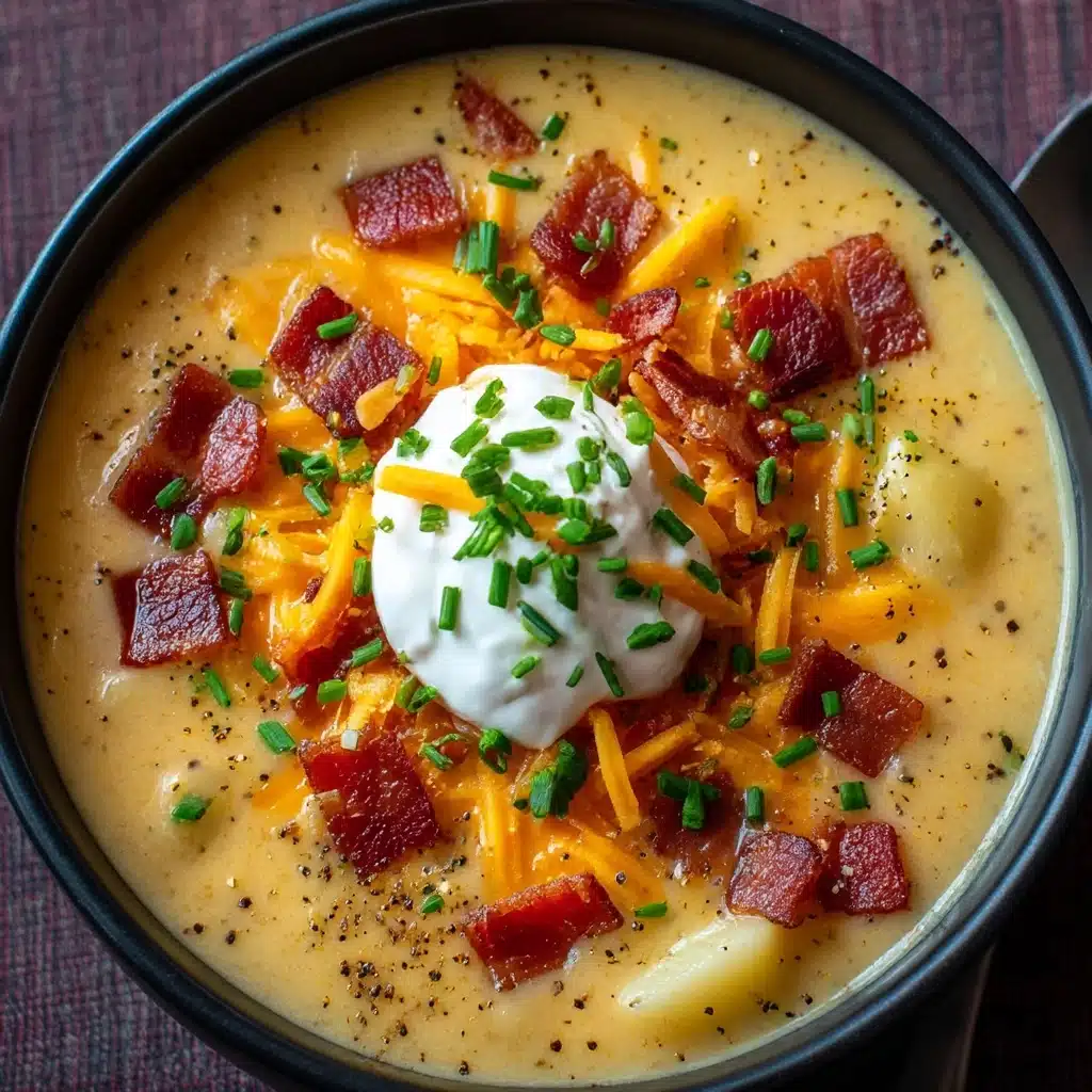 Comforting Loaded Baked Potato Soup Recipe - Recipe Image