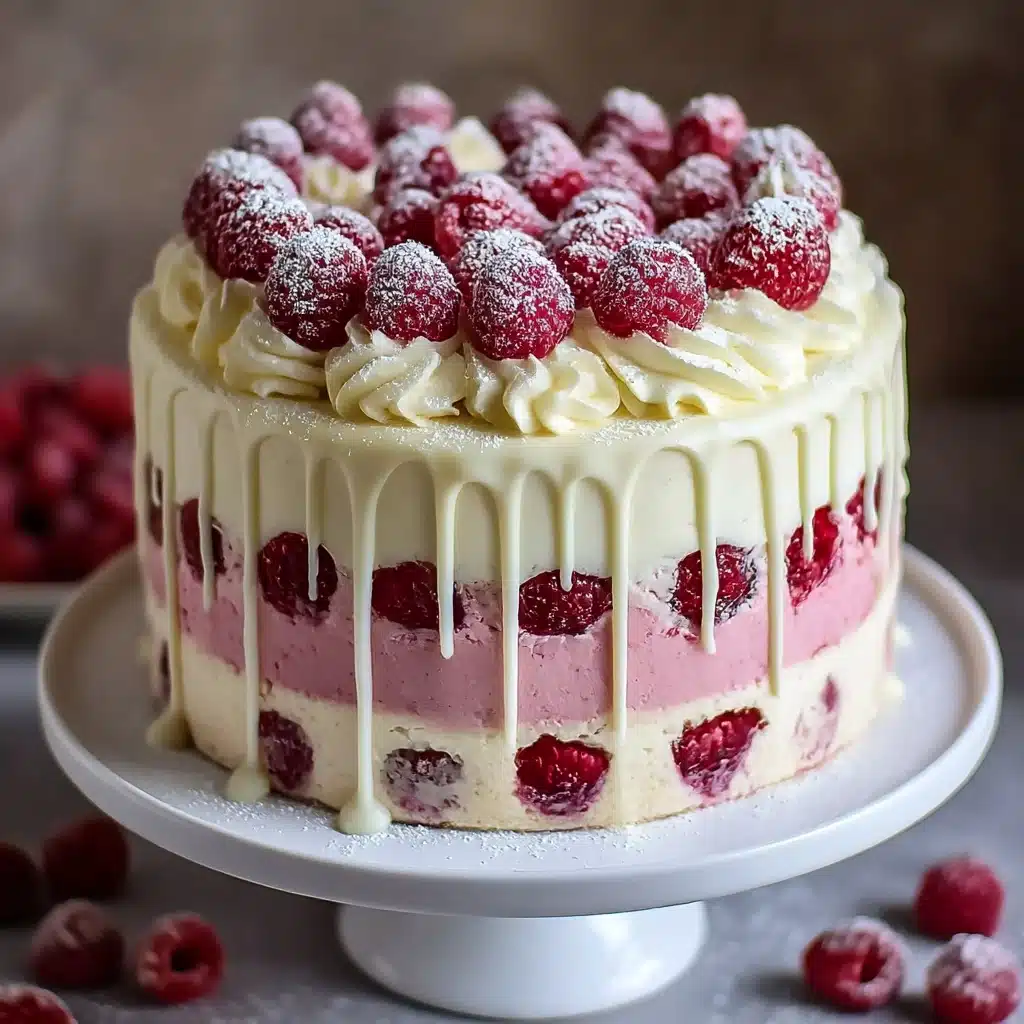 White Chocolate Raspberry Dream Cake Recipe - Recipe Image