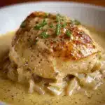 Easy Crockpot Chicken and Creamy Gravy Recipe