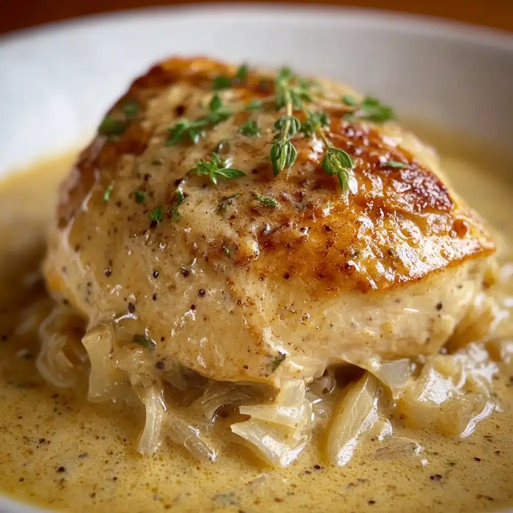 Easy Crockpot Chicken and Creamy Gravy Recipe