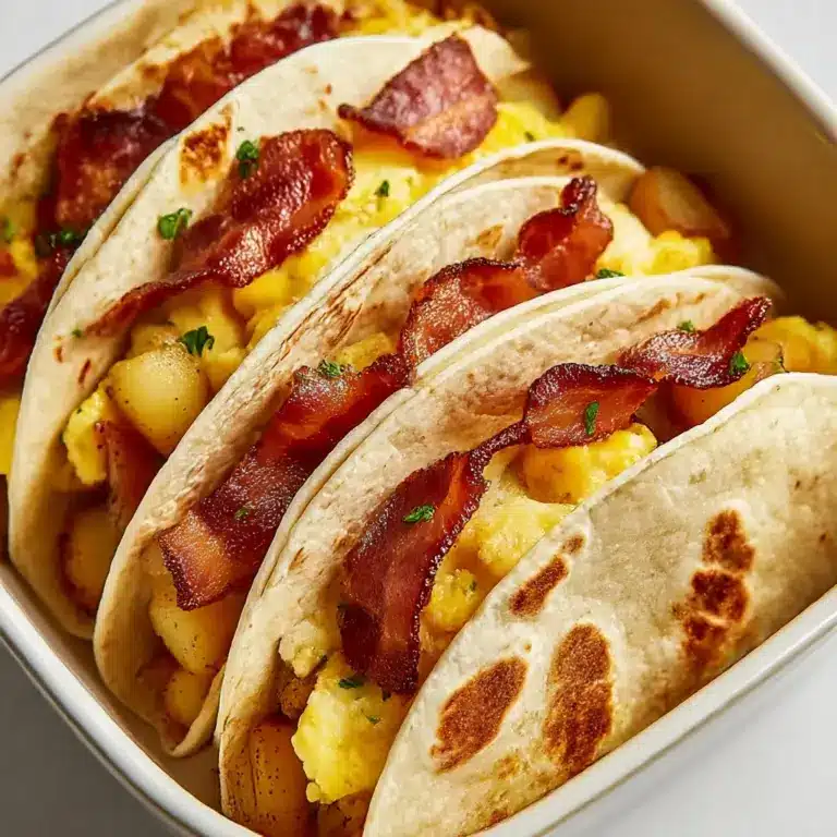 Tasty Baked Breakfast Tacos Recipe