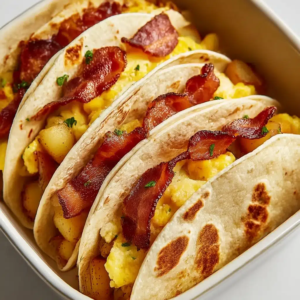 Tasty Baked Breakfast Tacos Recipe