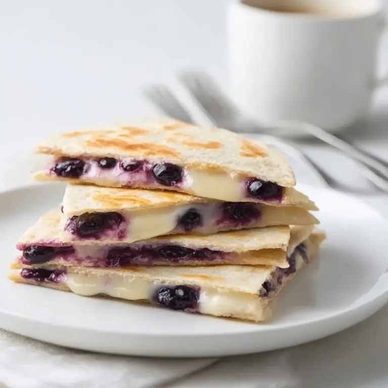 Blueberry Breakfast Quesadilla Recipe