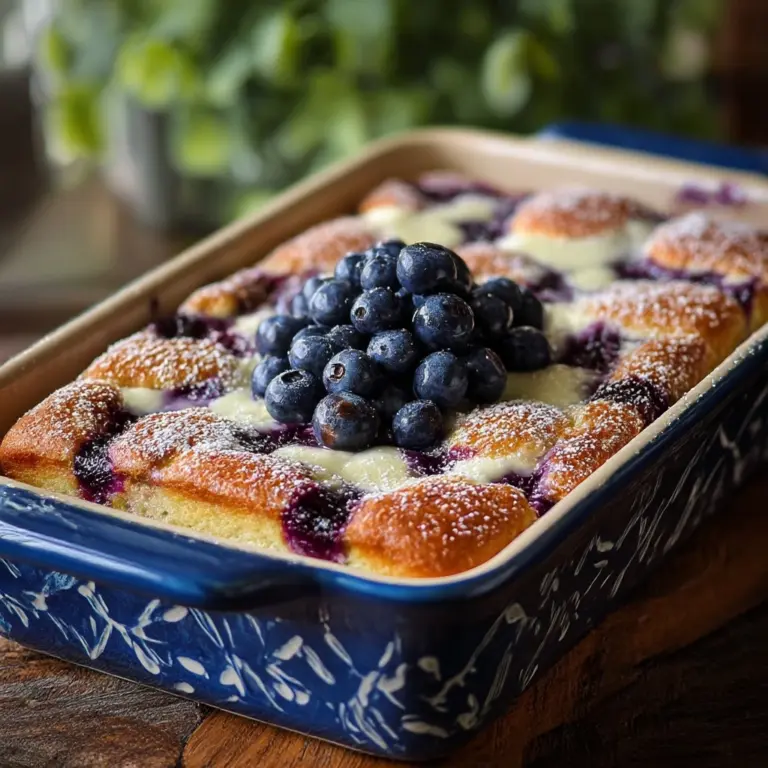 Blueberry Buttermilk Pancake Casserole Recipe