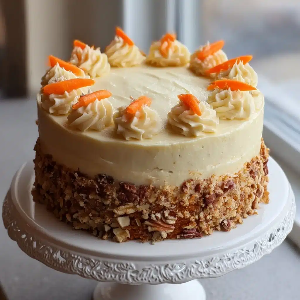 Gluten-Free Vegan Carrot Cake with Cream Cheese Frosting Recipe - Recipe Image