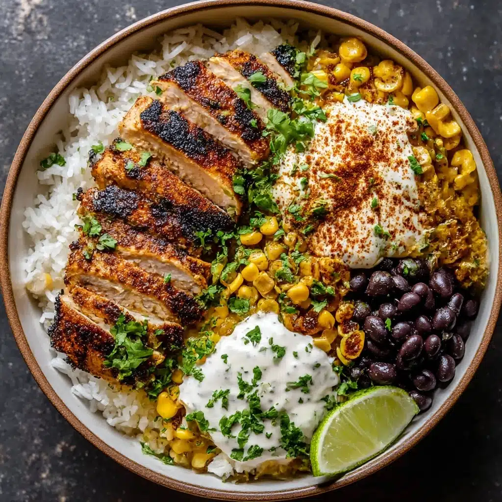 Mexican Street Corn Chicken Rice Bowl Recipe - Recipe Image